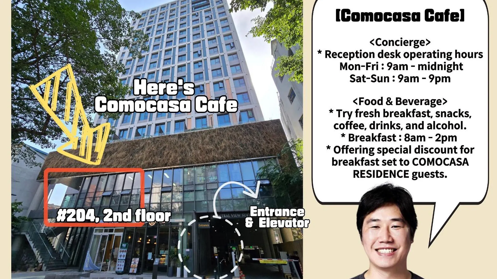 Comocasa Full Option Residence&Breakfast 2People Seul Daire